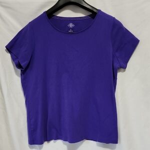St. John's Bay Vibrant Purple Short Sleeve Tee